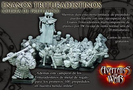 Oferta desde Avatars of War:Trituradestinos + campeón de metal 35 euros