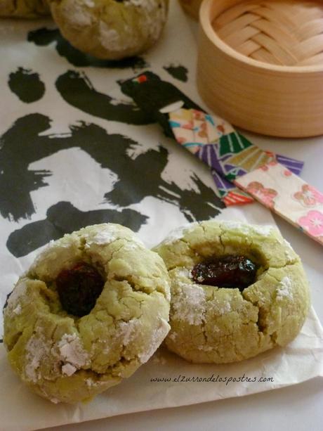 Galletas de Té Matcha, Almendra, Mascarpone