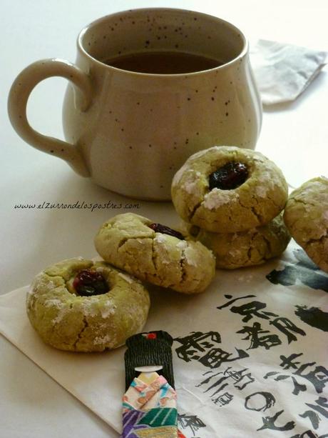 Galletas de Té Matcha, Almendra, Mascarpone