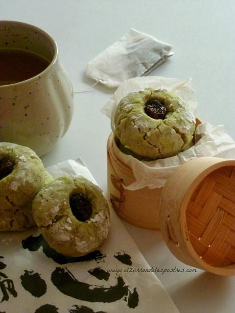 Galletas de Té Matcha, Almendra, Mascarpone