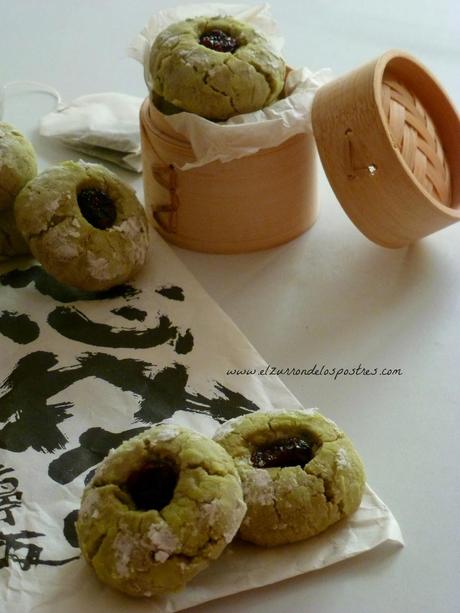 Galletas de Té Matcha, Almendra, Mascarpone