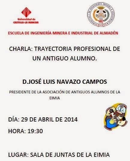 Charla en la Escuela de Ingenieria Minera e Industrial de Almadén