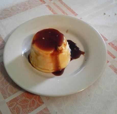 Flan de chocolate Blanco