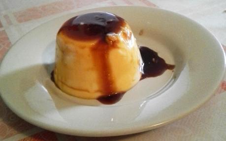 Flan de chocolate Blanco
