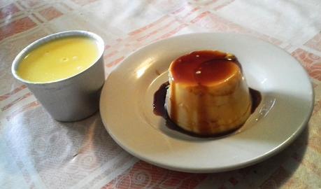 Flan de chocolate Blanco