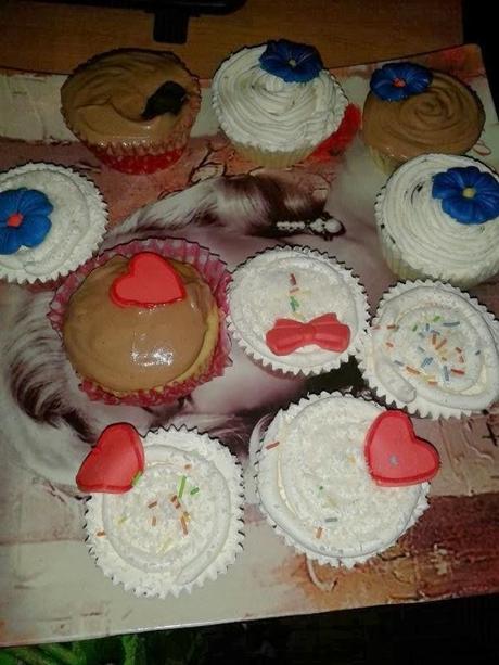 Cupcakes hawaianos