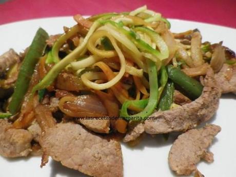 wok y5 Wok de ternera con verduras-Receta fácil y rápida