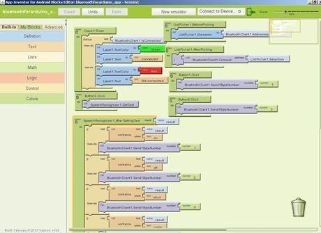 Foto de La aplicación en sí y App inventor