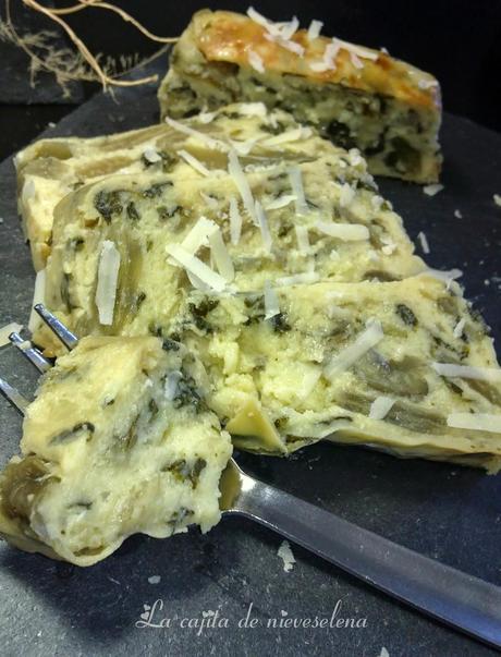 Puding de acelgas y patata