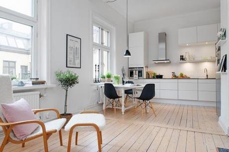 nordico moderno estilo estilo nórdico decoración salones comedores nórdicos decoración interiores nórdicos decoración espacios pisos pequeños cocinas blancas pequeñas cocinas blancas modernas blog decoracion interiores 