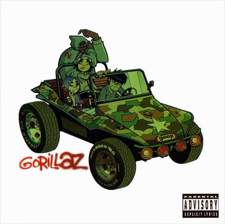 portada disco Gorillaz 2001