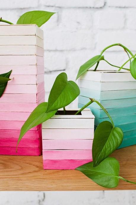 Diy.....un jarron con palitos para el Día de la Madre