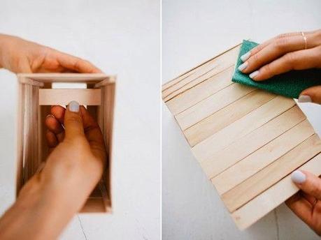 Diy.....un jarron con palitos para el Día de la Madre