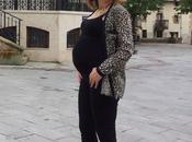 Look embarazada básicos negro print animal