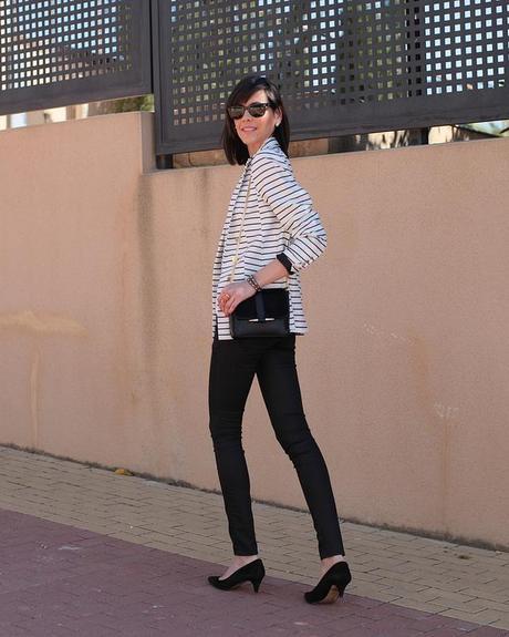 Blazer rayas marineras H&M