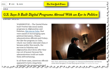 EEUU construyó redes como ZunZuneos en varios países, según The New York Times [+ video]