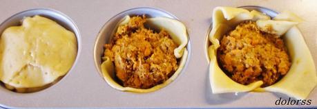 Pastel de carne  o meat pie con kétchup