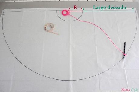 DIY Falda circular con vuelo (Parte I)