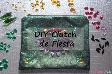 DIY clutch de fiesta con brillantes