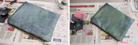 DIY clutch de fiesta con brillantes