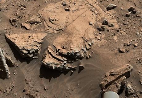 Sandstone slab on Mars