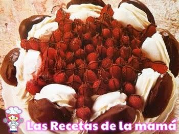 Receta de Merengada de chocolate y fresitas