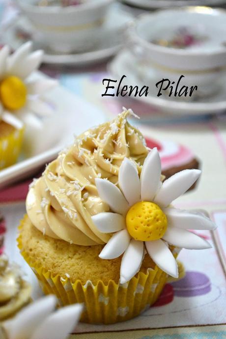 Cupcakes de coco y dulce de leche