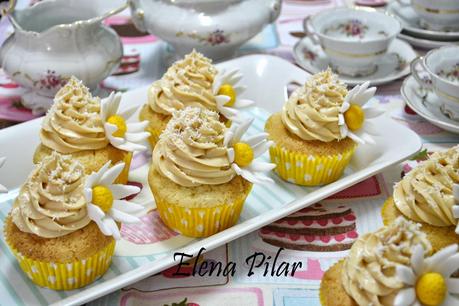Cupcakes de coco y dulce de leche