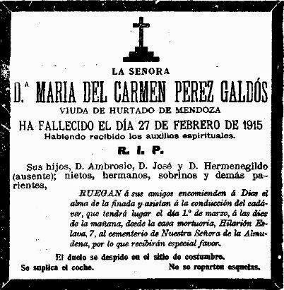 Madrid y Galdós. La Esfera y la hermana muerta. Madrid, 1915
