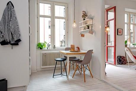 Toques de Color y Estilo Rustico en Suecia