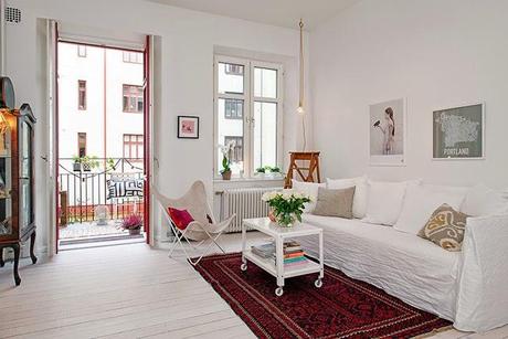 Toques de Color y Estilo Rustico en Suecia