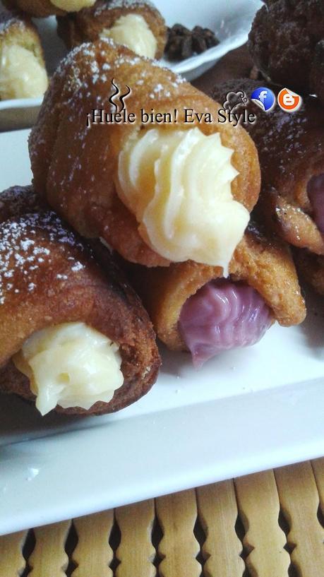 Petit rellenos de crema pastelera