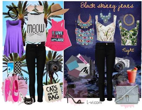 Black skinny jeans [Day n night]