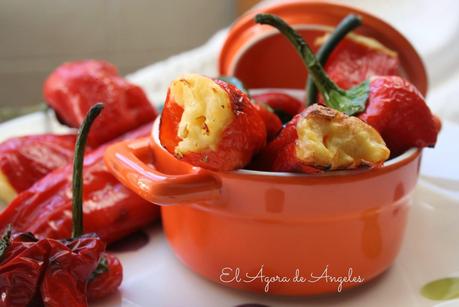 PIMIENTOS ROJOS CAPI RELLENOS DE TORTILLA DE PATATA