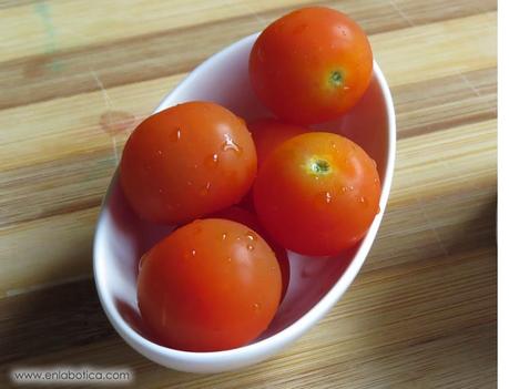 Ravioles con revuelto de vegetales