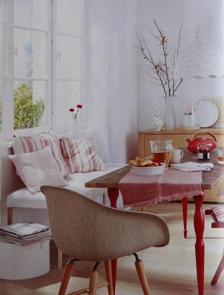 Decoración en rojo y rosa decoracion-escandinava-rojo-rosa-06