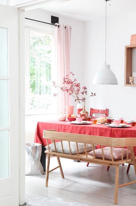 Decoración en rojo y rosa decoracion-escandinava-rojo-rosa-03