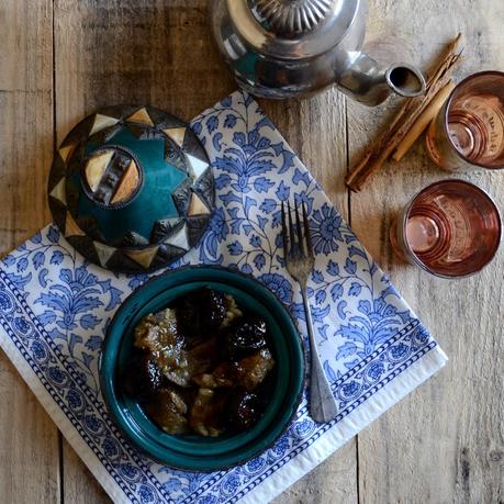 TAJINE DE CORDERO Y CIRUELAS