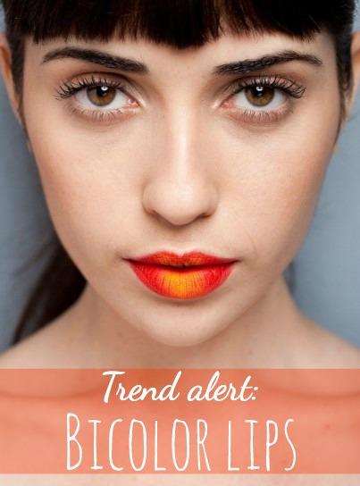 Trend alert: Bicolor lips