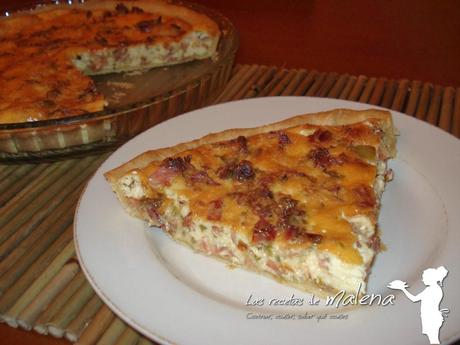 Quiche de panceta y queso