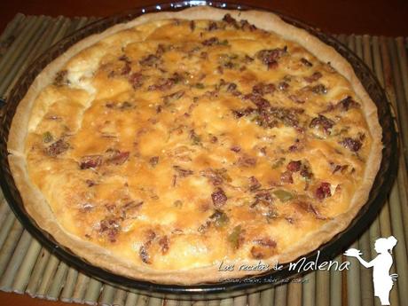 Quiche de panceta y queso