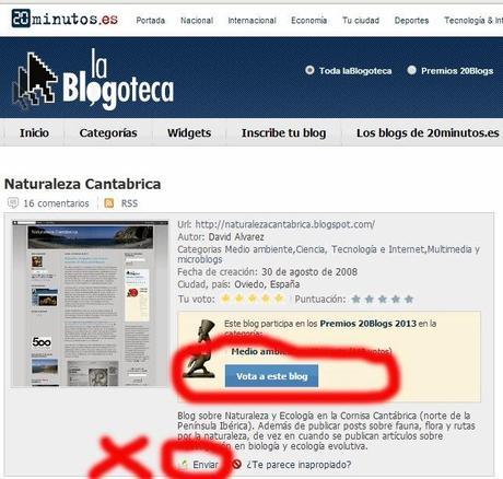 Premios 20 Blogs