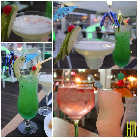 90 GRADOS: Hamburguesas en la terraza.