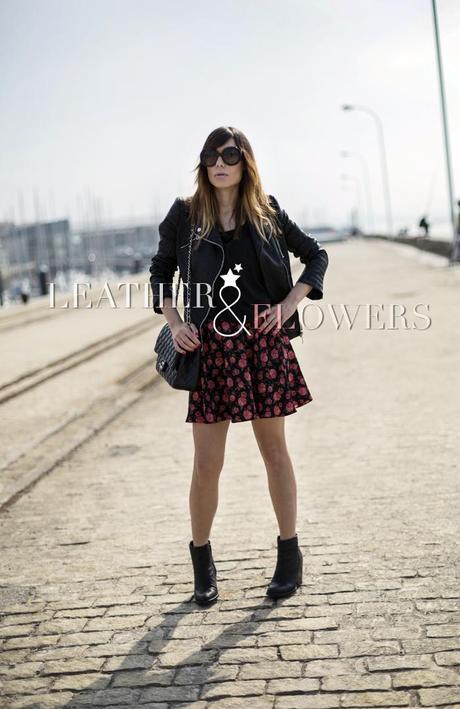 street style barbara crespo santander port leather and flowers fashion blogger outfit blog de moda