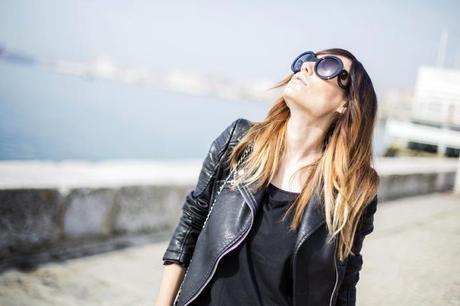 street style barbara crespo santander port leather and flowers fashion blogger outfit blog de moda