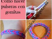 Cómo hacer pulseras gomitas. Tipo fácil