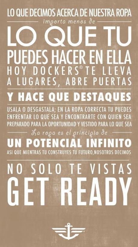 Dockers presenta lanzamiento #GETREADY MANIFIESTOdockers