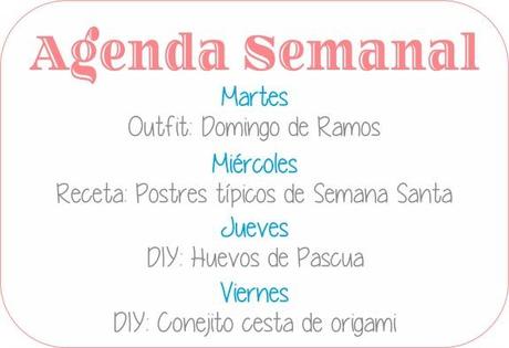Agenda Semanal 7/04 - 13/04