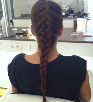 como hacer trenza de raiz