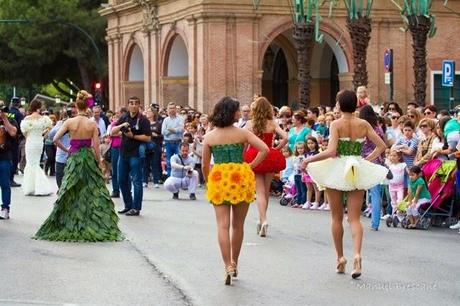 Vestidos realizados con flores naturales en Murcia